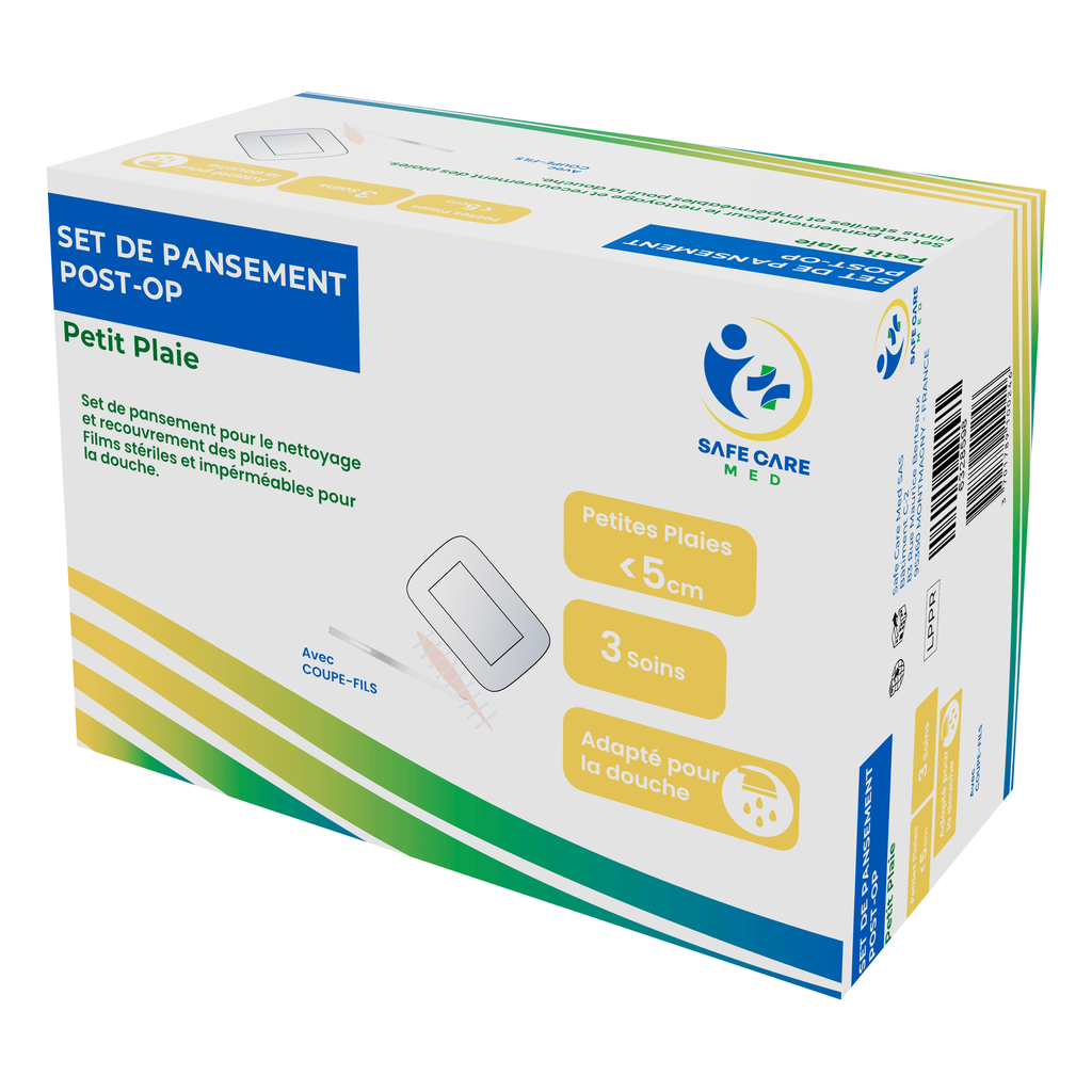 Set de Soins Post-Op Petites Plaies Boîte de 3