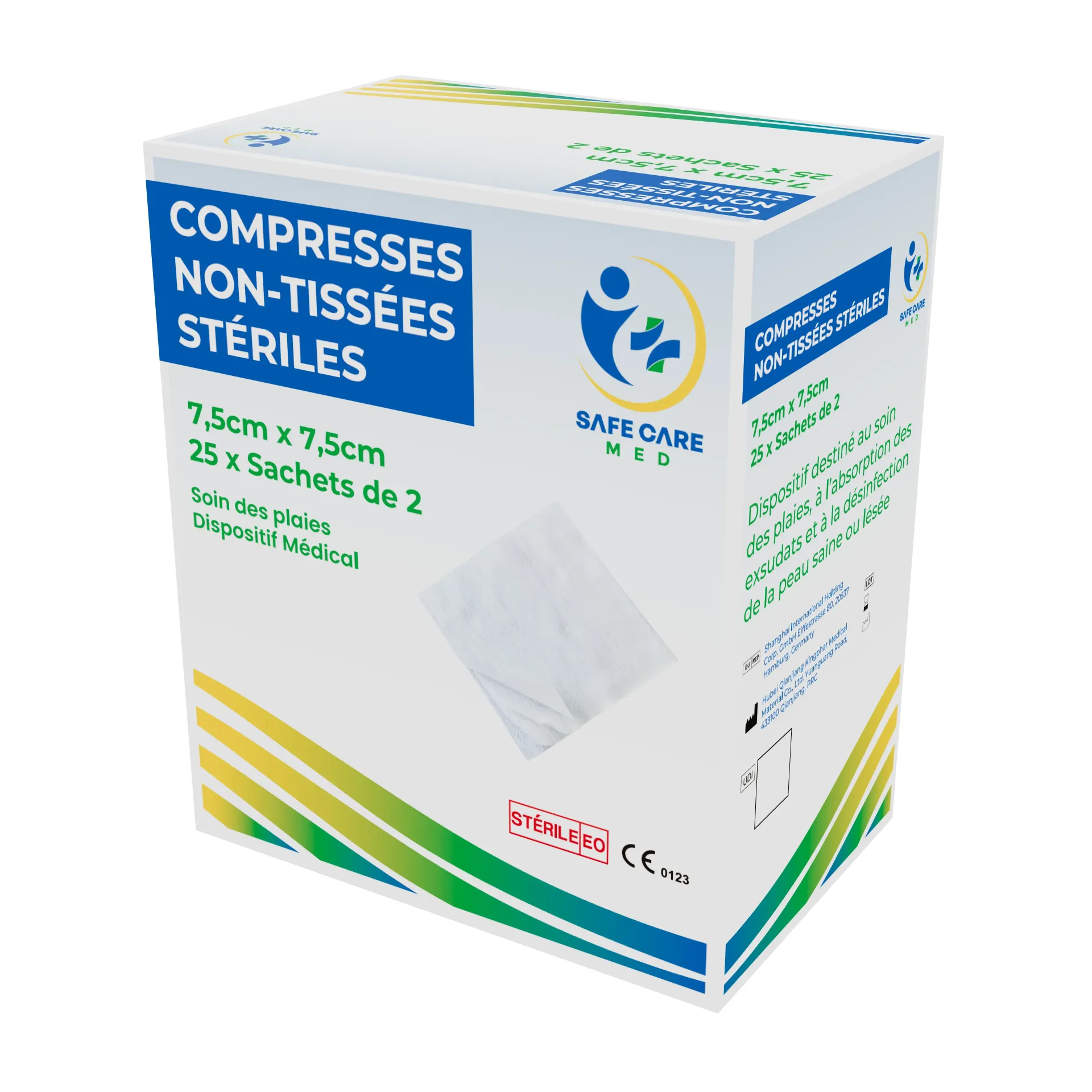[GB0705] Compresses NT stériles 7,5x7,5cm B/25