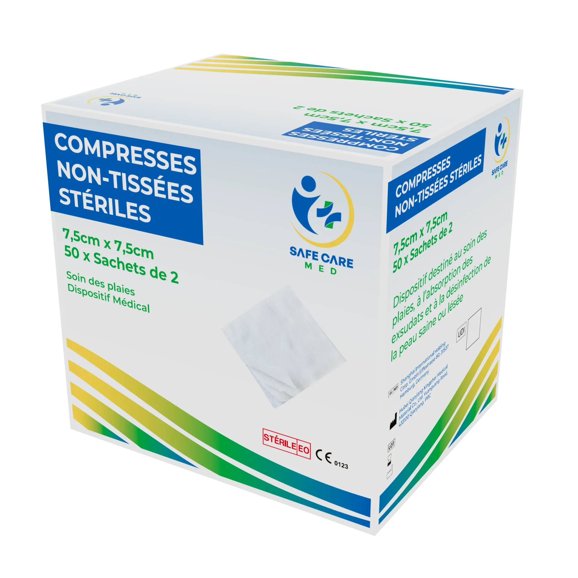 [GB0706] Compresses NT stériles 7,5x7,5cm B/50
